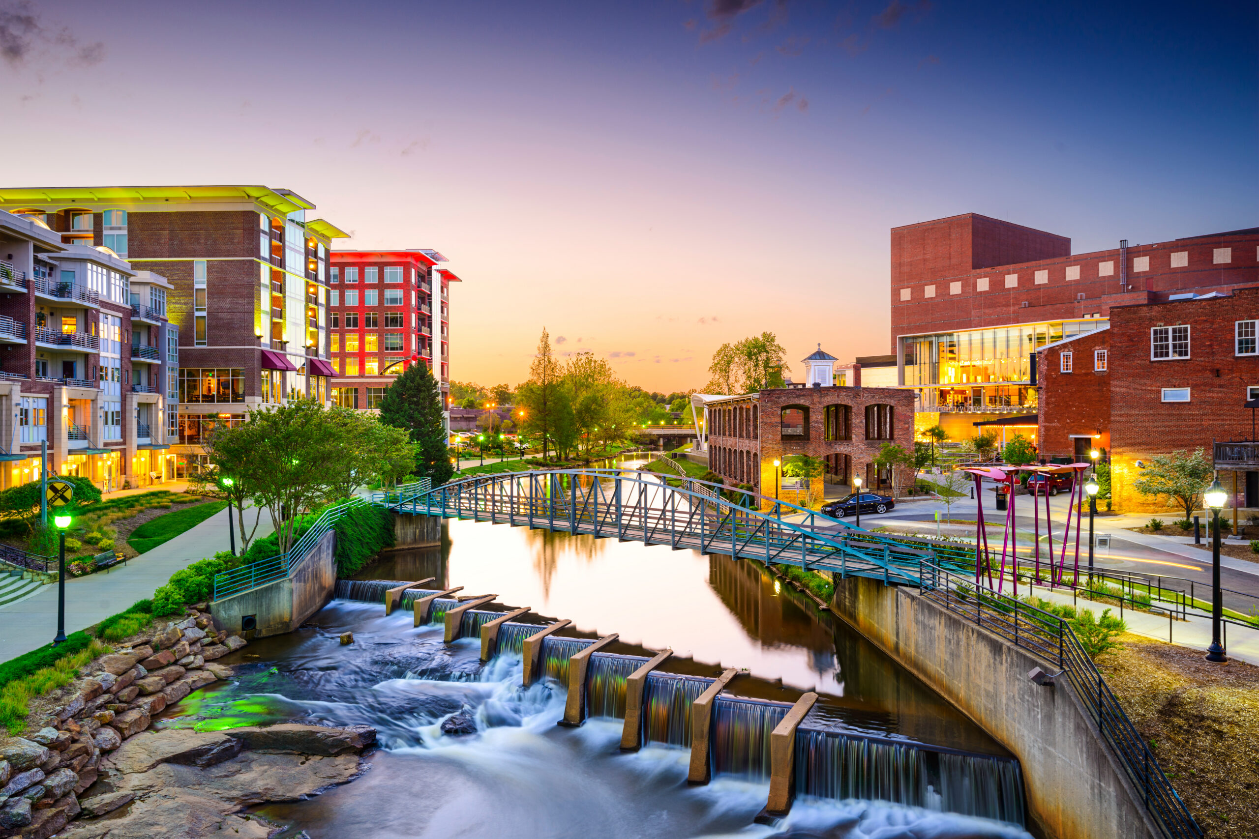 Greenville, South Carolina downtown cityscape
